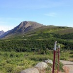 Blueberry Hill & Flattop from Glen Alps, Chugach State Park, 19 Jul 2003. Photo by Melissa S. Green.